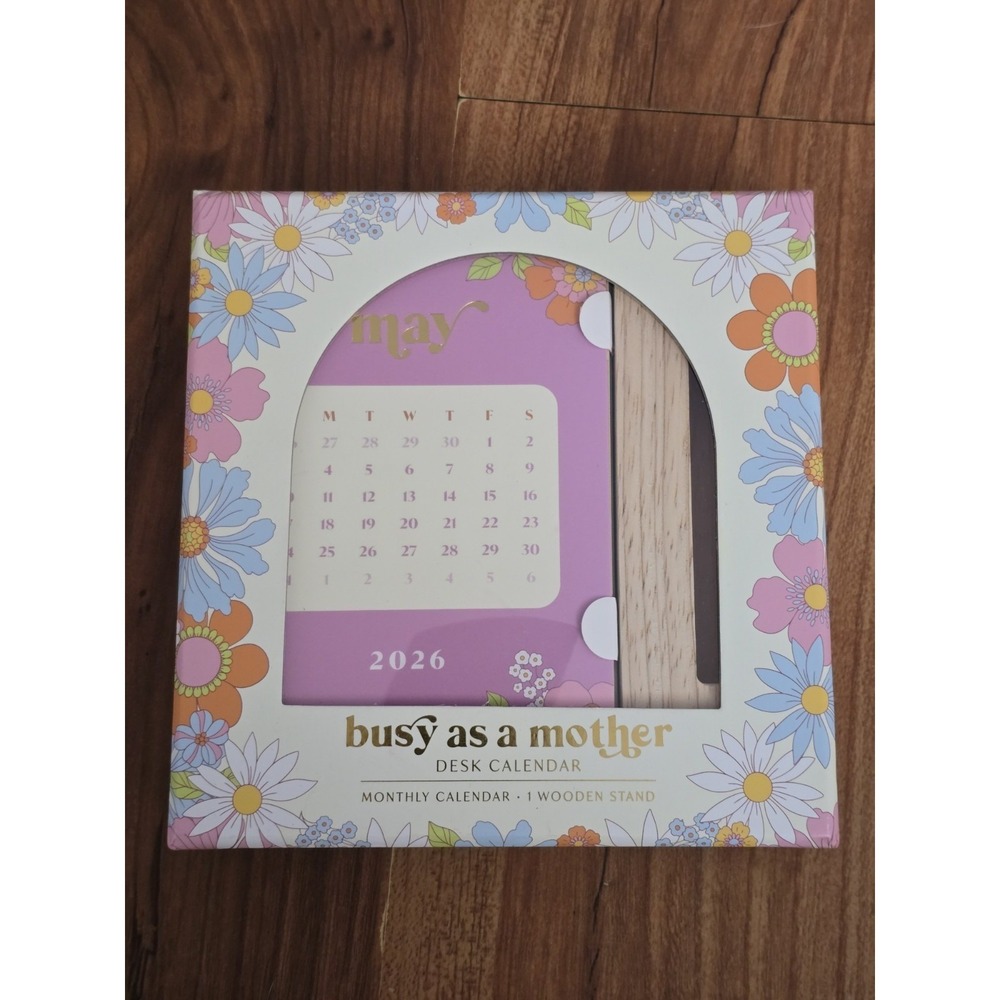 2026-2027 desktop calendar themed "Busy as a Mother" from the brand Spritz,